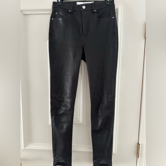 IRO leather pants leggings size 4 - Picture 4 of 7